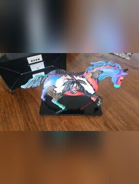 Colorful Painted Horse Figurine - Multicolor. The TRAIL OF PAINTED PONIES #6059